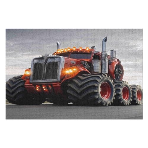 Rätsel Für Erwachsene, Big Truck Anspruchsvolles Puzzle, Heimdekor-Geschenk, 1000 Teile 1000 PCS-50 * 75cm von GDFWB