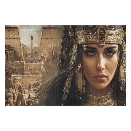 Rätsel Für Erwachsene, Cleopatra Anspruchsvolles Puzzle, Heimdekor-Geschenk, 1000 Teile 1000 PCS—38 * 26cm von GDFWB