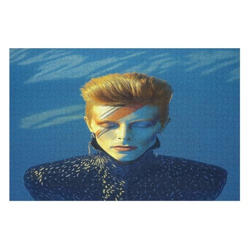 Rätsel Für Erwachsene, David Bowie Rock Singer Anspruchsvolles Puzzle, Heimdekor-Geschenk, 1000 Teile 1000 PCS von GDFWB