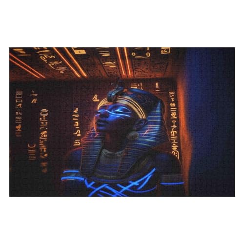 Rätsel Für Erwachsene, Egyptian Queen Anspruchsvolles Puzzle, Heimdekor-Geschenk, 1000 Teile 1000 PCS 75 * 50cm von GDFWB