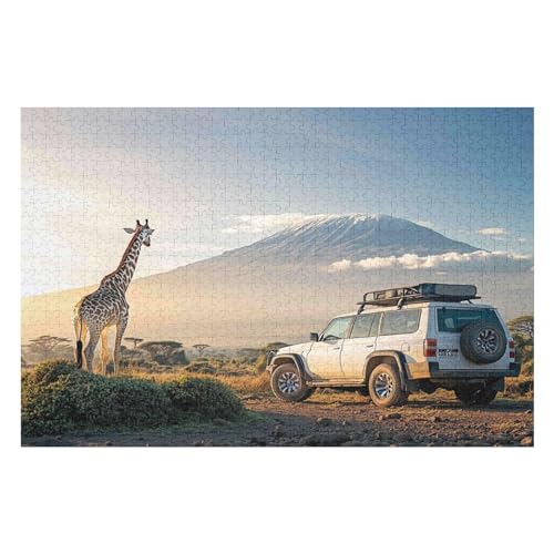 Rätsel Für Erwachsene, Mount Kilimanjaro Anspruchsvolles Puzzle, Heimdekor-Geschenk, 1000 Teile 1000 PCS von GDFWB