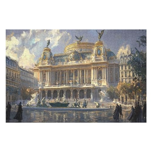 Rätsel Für Erwachsene, Paris Opera Anspruchsvolles Puzzle, Heimdekor-Geschenk, 1000 Teile 1000 PCS-50 * 75cm von GDFWB