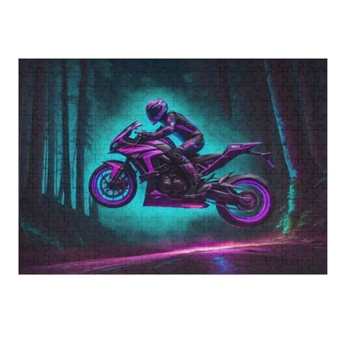 Racing Motorcycle 1000 Pieces of Puzzles for Adults and Children - Wooden Puzzles, Stress Relief Puzzle Games and Unique Gifts 75 * 50cm294g321 von GDFWB