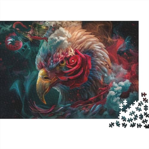 Rosenadler, 1000-teiliges Puzzle für Erwachsene, 1000 Teile, Heimdekoration, Puzzle, 1000 Puzzles für Erwachsene und Kinder ab 12 Jahren, 1000 Teile, 75 x 50 cm, 196g223 von GDFWB