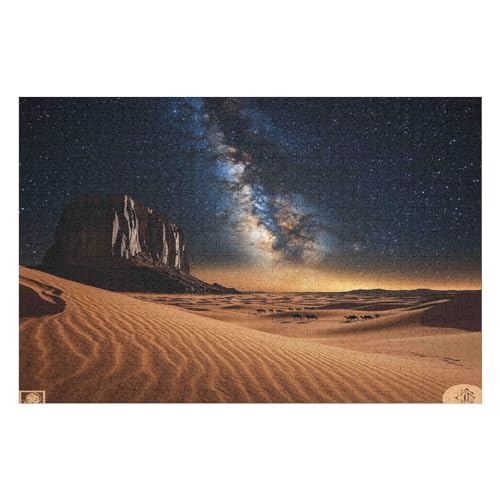 Sahara Desert Kunststil-Puzzle, Umweltfreundlich, 1000 Teile, Satinierte Oberfläche, Lustige Puzzle-Herausforderung Für Erwachsene Und Familien 1000 PCS von GDFWB