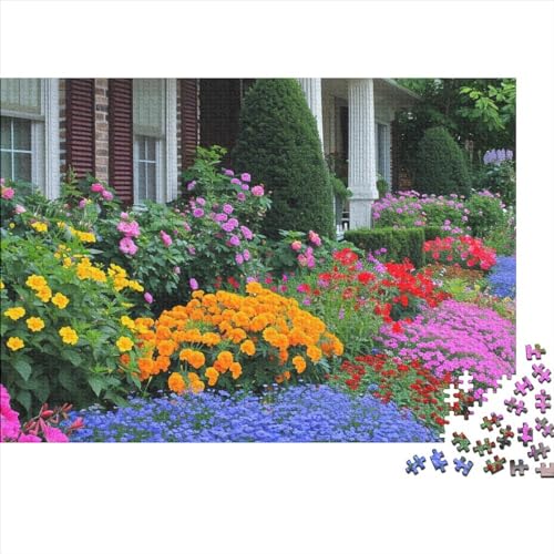 Schöne Blumen 1000 Puzzleteile für Erwachsene Puzzle 1000 Teile Schwieriges Unmögliches Puzzle Premium Familienaktivitätspuzzle 1000 Teile 75 * 50 cm von GDFWB