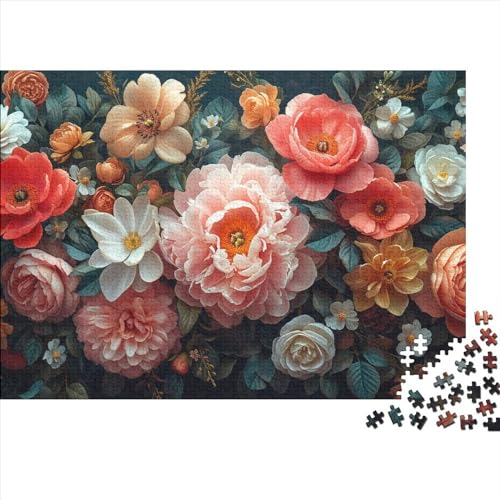 Schöne Blumen Puzzle 1000 Teile für Erwachsene Puzzle 1000 Teile Schwieriges Unmögliches Puzzle Premium für Erwachsene Geschenke 1000 Teile 75 * 50 cm von GDFWB