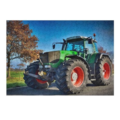 Traktor Holzpuzzle für Erwachsene, Puzzle, Gehirnübung, Herausforderung, hoher Schwierigkeitsgrad, Geschenk für Kinder, Puzzle, 38 x 26 cm, 445g472, 300 Teile von GDFWB