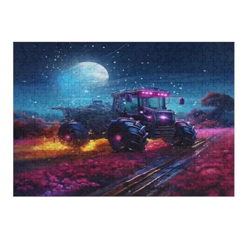 Traktor-Puzzle, 1000 Teile für Erwachsene, Holzpuzzle für Jugendliche, Lernspiele, einzigartiges Geschenk für Geburtstag, Weihnachten, 75 x 50 cm, 397g424 von GDFWB