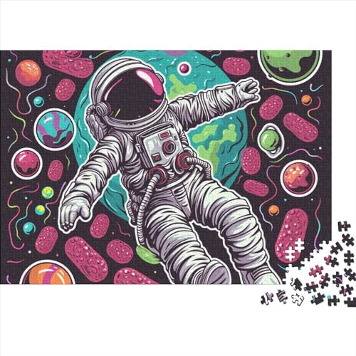 Weltraum-Astronaut, 1000-teiliges Puzzle für Erwachsene, Puzzle Galaktisches Universum, 1000-teiliges, schwieriges Puzzle, Premium-Aktivitätspuzzle für die ganze Familie, 1000 Teile, 75 x 50 cm von GDFWB