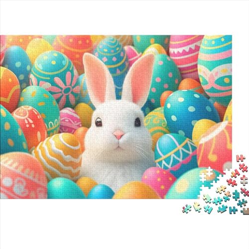 White Bunny Puzzle 300 Teile für Erwachsene Puzzle 300 Teile Schwieriges Unmögliches Puzzle Herausforderndes Spiel Heimdekoration Puzzle 300 Teile 38 * 26 cm von GDFWB