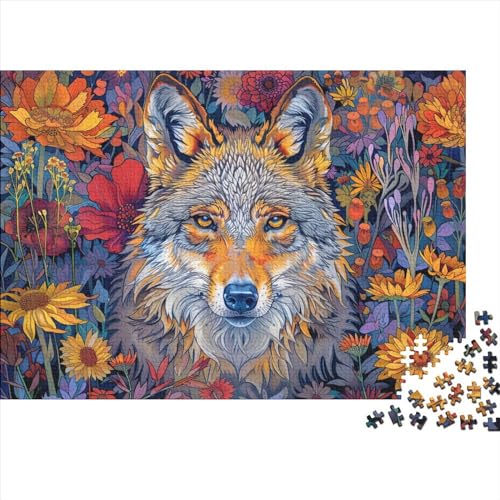 Wolf Puzzle 1000 Teile，Puzzle 1000 Teile Erwachsene，Klassische Puzzle 1000 Stück,Geschicklichkeitsspiel Für Die Ganze Familie，Tier Zeichentrickfilm Puzzle 1000pcs （75 * 50cm） von GDFWB