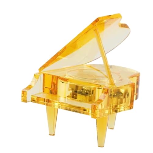 Klavier Spieluhr Musikinstrument Geschenk Klavier Modell Ornament Geschenk(Yellow) von GDINYONGZE