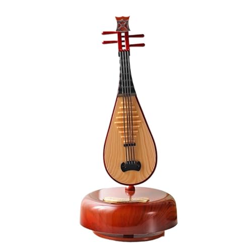 Literarische Und Klassische Rotierende Pipa-Gitarren-Violine-Spieluhr Für Den Schreibtisch(Pipa) von GDINYONGZE