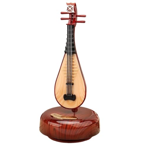 Spieluhr Spieluhr Rotierende Ornamente Geschenk Musikinstrument Modell Pipa Gitarre Violine Spieluhr(Pipa) von GDINYONGZE