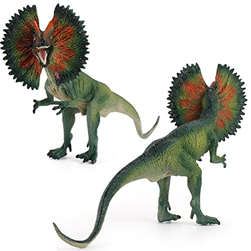 GDZTBS Velociraptor Dilophosaurus Dinosaurier Modell Spielzeug Actionfigur Dinosaurier Simulation Spielzeug Dinosaurier Ornamente Spielzeug Kinder von GDZTBS