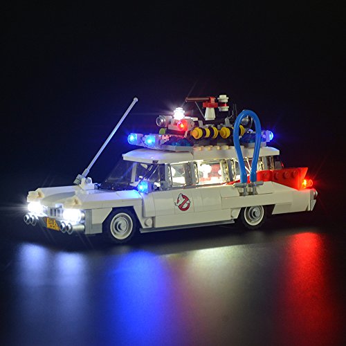 GEAMENT Blöcke Licht-Set für Ghostbusters ecto 1 - USB Beleuchtungsset Kompatibel mit Lego 21108 Auto Bausteine Modell (Modell-Set Nicht enthalten) von GEAMENT