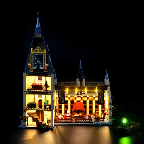 GEAMENT LED-Licht-Set für Harry Potter Die große Halle von Hogwarts Bausteine (Hogwarts Great Hall) Modell Kompatibel mit Lego 75954 (Modell-Set Nicht enthalten) von GEAMENT