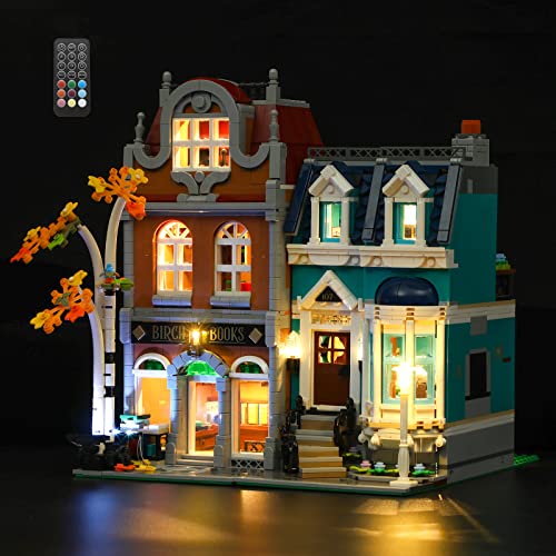 GEAMENT LED Licht-Set (Fernbedienung) Kompatibel mit Lego Bookshop - Beleuchtungsset für Creator 10270 Baumodell (Modell-Set Nicht enthalten) von GEAMENT