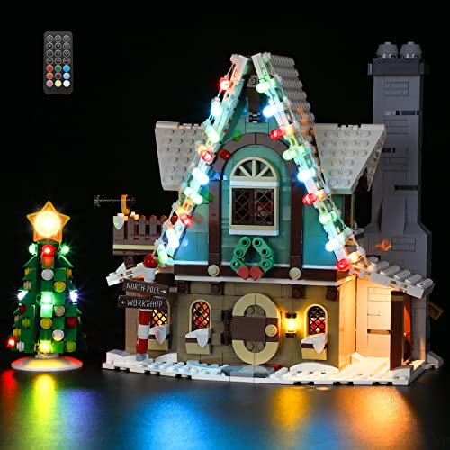 GEAMENT LED Licht-Set (Fernbedienung) Kompatibel mit Elf Clubhouse - Beleuchtungsset für Creator 10275 Baumodell (Modell-Set Nicht enthalten) von GEAMENT