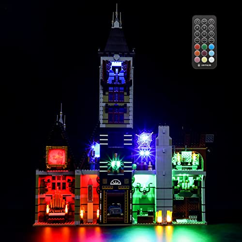 GEAMENT LED Licht-Set (Fernbedienung) Kompatibel mit Lego Geisterhaus Auf Dem Jahrmarkt - Beleuchtungsset für Creator 10273 (Modell-Set Nicht enthalten) von GEAMENT