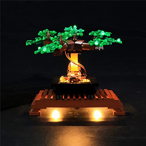 GEAMENT LED Licht-Set (Grün) Kompatibel mit Bonsai Baum (Bonsai Tree) - Beleuchtungsset für Creator 10281 Baumodell (Modell-Set Nicht enthalten) von GEAMENT