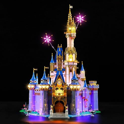 GEAMENT LED Licht-Set Kompatibel mit 2023 Disney Schloss Castle 43222 (Modell-Set Nicht enthalten) von GEAMENT