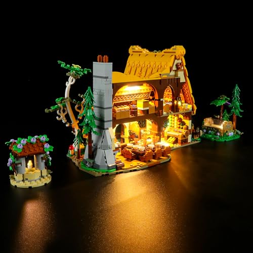 GEAMENT LED Licht-Set Kompatibel mit Lego 43242 Die Hütte von Schneewittchen und den Sieben Zwergen (Snow White and The Seven Dwarfs' Cottage) (Modell-Set Nicht enthalten) von GEAMENT