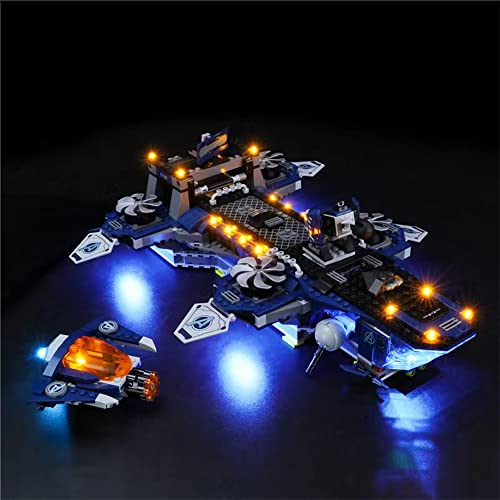 GEAMENT LED Licht-Set Kompatibel mit Lego Avengers Helicarer - Beleuchtungsset für 76153 Baumodell (Modell-Set Nicht enthalten) von GEAMENT