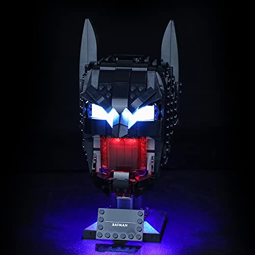 GEAMENT LED Licht-Set Kompatibel mit Batman Helm Bauset (Batman Cowl) - Beleuchtungsset für DC 76182 Baumodell (Modell-Set Nicht enthalten) von GEAMENT