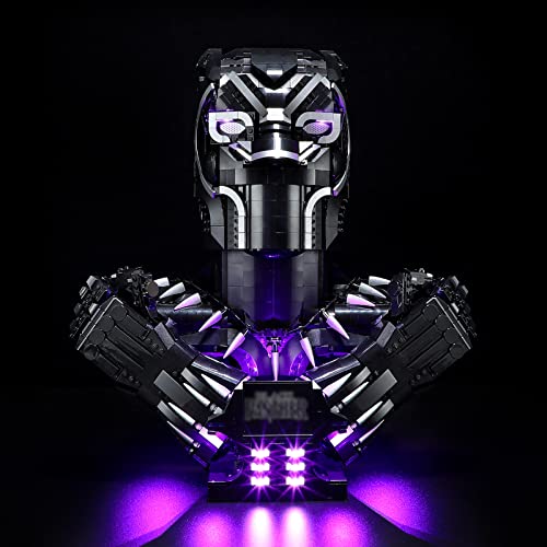 GEAMENT LED Licht-Set Kompatibel mit Lego Black Panther - Beleuchtungsset für 76215 Baumodell (Modell-Set Nicht enthalten) von GEAMENT