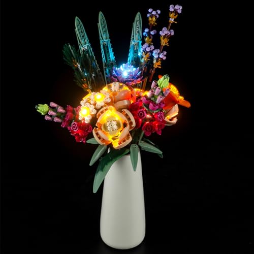 GEAMENT LED Licht-Set Kompatibel mit Lego Blumenstrauß (Flower Bouquet) - Beleuchtungsset für Icons 10280 (Modell-Set Nicht enthalten) von GEAMENT