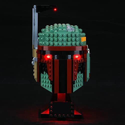 GEAMENT LED Licht-Set Kompatibel mit Boba Fett Helmet - Beleuchtungsset für Star Wars 75277 Baumodell (Modell-Set Nicht enthalten) von GEAMENT