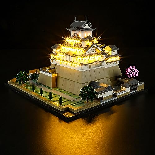 GEAMENT LED Licht-Set Kompatibel mit Lego Burg Himeji (Himeji Castle) - Beleuchtungsset für Architecture 21060 (Modell-Set Nicht enthalten) von GEAMENT