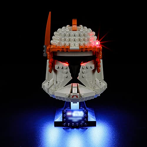 GEAMENT LED Licht-Set Kompatibel mit Lego Clone Commander Cody Helm (Clone Commander Cody Helmet) - Beleuchtungsset für Star Wars 75350 (Modell-Set Nicht enthalten) von GEAMENT