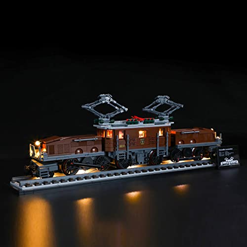 GEAMENT LED Licht-Set Kompatibel mit Lego Crocodile Locomotive - Beleuchtungsset für Creator 10277 Baumodell (Modellsatz Nicht enthalten) von GEAMENT
