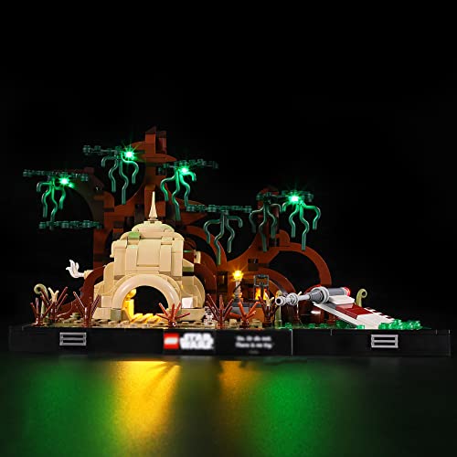 GEAMENT LED Licht-Set Kompatibel mit Lego Dagobah Jedi Training Diorama - Beleuchtungsset für Star Wars 75330 Baumodell (Modell-Set Nicht enthalten) von GEAMENT