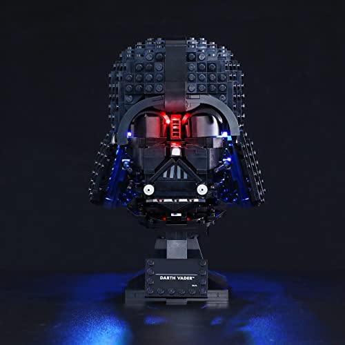 GEAMENT LED Licht-Set Kompatibel mit Lego Darth Vader Helmet - Beleuchtungsset für Star Wars 75304 Baumodell (Modell-Set Nicht enthalten) von GEAMENT