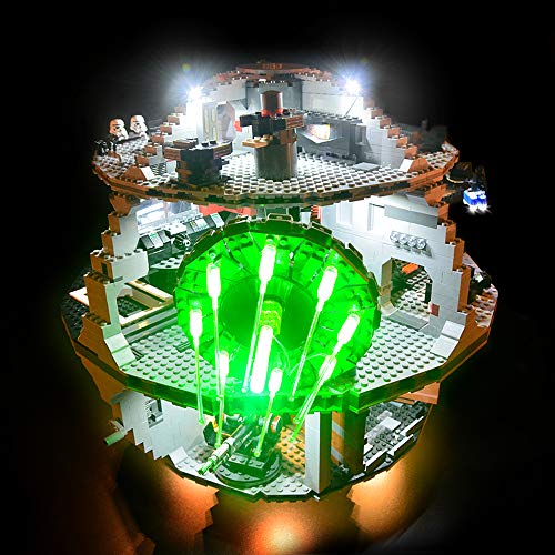 GEAMENT LED Licht-Set Kompatibel mit Lego Death Star - Beleuchtungsset für Star Wars 75159 & 10188 Baumodell (Modell-Set Nicht enthalten) von GEAMENT