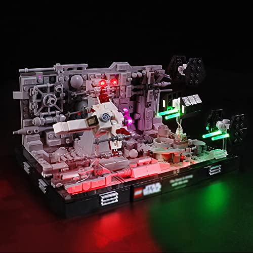 GEAMENT LED Licht-Set Kompatibel mit Lego Death Star Trench Run Diorama - Beleuchtungsset für Star Wars 75329 Baumodell (Modell-Set Nicht enthalten) von GEAMENT