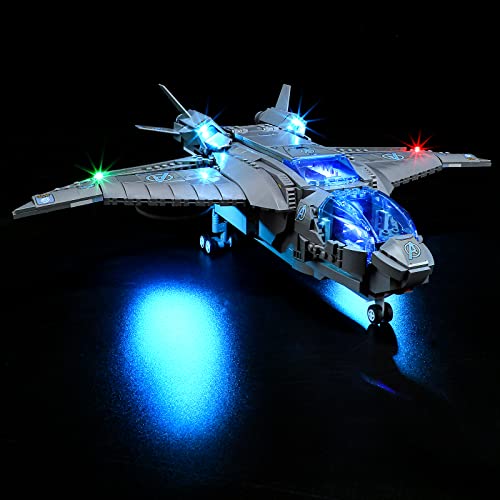 GEAMENT LED Licht-Set Kompatibel mit Der Quinjet der Avengers (The Avengers Quinjet) - Beleuchtungsset für 76248 (Modell-Set Nicht enthalten) von GEAMENT