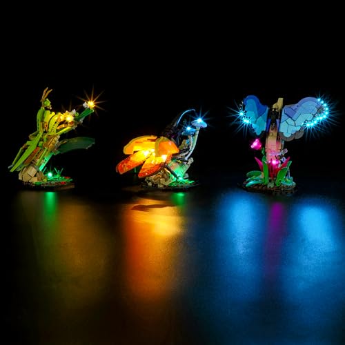 GEAMENT LED Licht-Set Kompatibel mit Lego Die Insektensammlung (Insect Collection) - Beleuchtungsset für Ideas 21342 (Modell-Set Nicht enthalten) von GEAMENT