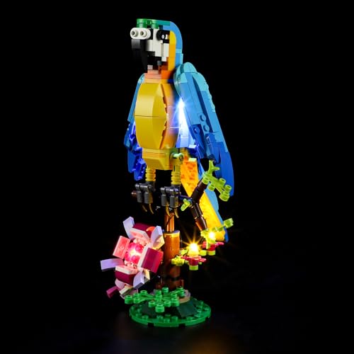 GEAMENT LED Licht-Set Kompatibel mit Lego Exotischer Papagei (Exotic Parrot) - Beleuchtungsset für Creator 31136 (Modell-Set Nicht enthalten) von GEAMENT