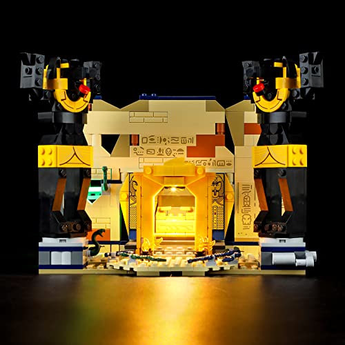 GEAMENT LED Licht-Set Kompatibel mit Lego Flucht aus dem Grabmal (Escape from The Lost Tomb) - Beleuchtungsset für Indiana Jones 77013 (Modell-Set Nicht enthalten) von GEAMENT