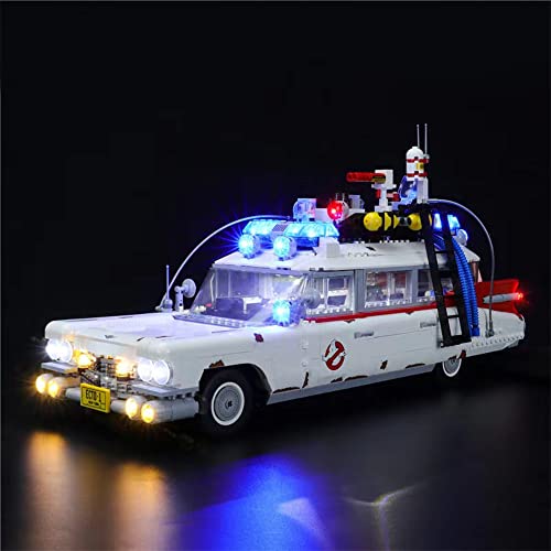 GEAMENT LED Licht-Set Kompatibel mit Ghostbusters Ecto-1 - Beleuchtungsset für Creator 10274 Baumodell (Modell-Set Nicht enthalten) von GEAMENT