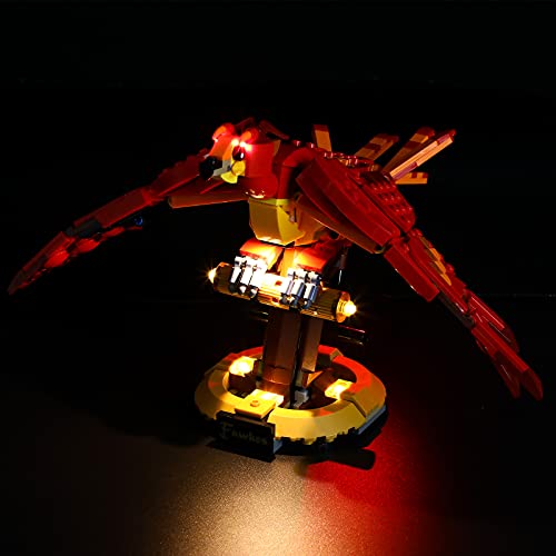 GEAMENT LED Licht-Set Kompatibel mit Lego Harry Potter Fawkes, Dumbledore's Phoenix - Beleuchtungsset für 76394 Baumodell (Modell-Set Nicht enthalten) von GEAMENT