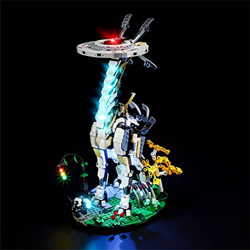 GEAMENT LED Licht-Set Kompatibel mit Lego Horizon Forbidden West: Langhals (Tallneck) - Beleuchtungsset für 76989 Baumodell (Modell-Set Nicht enthalten) von GEAMENT