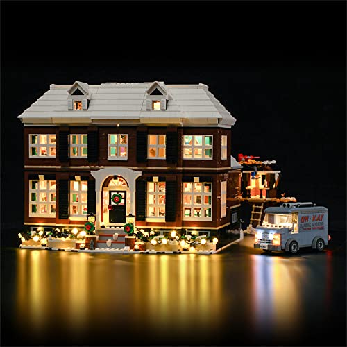 GEAMENT LED Licht-Set Kompatibel mit Lego Ideas Home Alone Exklusives Bauset - Beleuchtungsset für Ideas 21330 Baumodell (Modell-Set Nicht enthalten) von GEAMENT