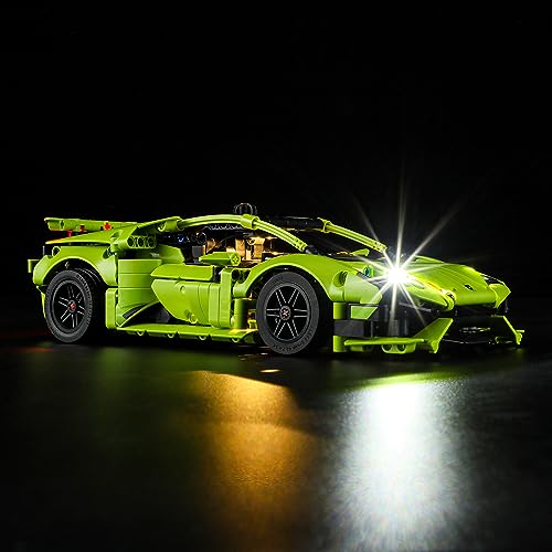 GEAMENT LED Licht-Set Kompatibel mit Lamborghini Huracán (Huracan) Tecnica - Beleuchtungsset für Technic 42161 (Modell-Set Nicht enthalten) von GEAMENT