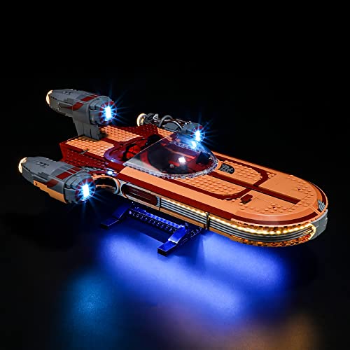 GEAMENT LED Licht-Set Kompatibel mit Lego Luke Skywalker's Landspeeder - Beleuchtungsset für Star Wars 75341 Baumodell (Modell-Set Nicht enthalten) von GEAMENT